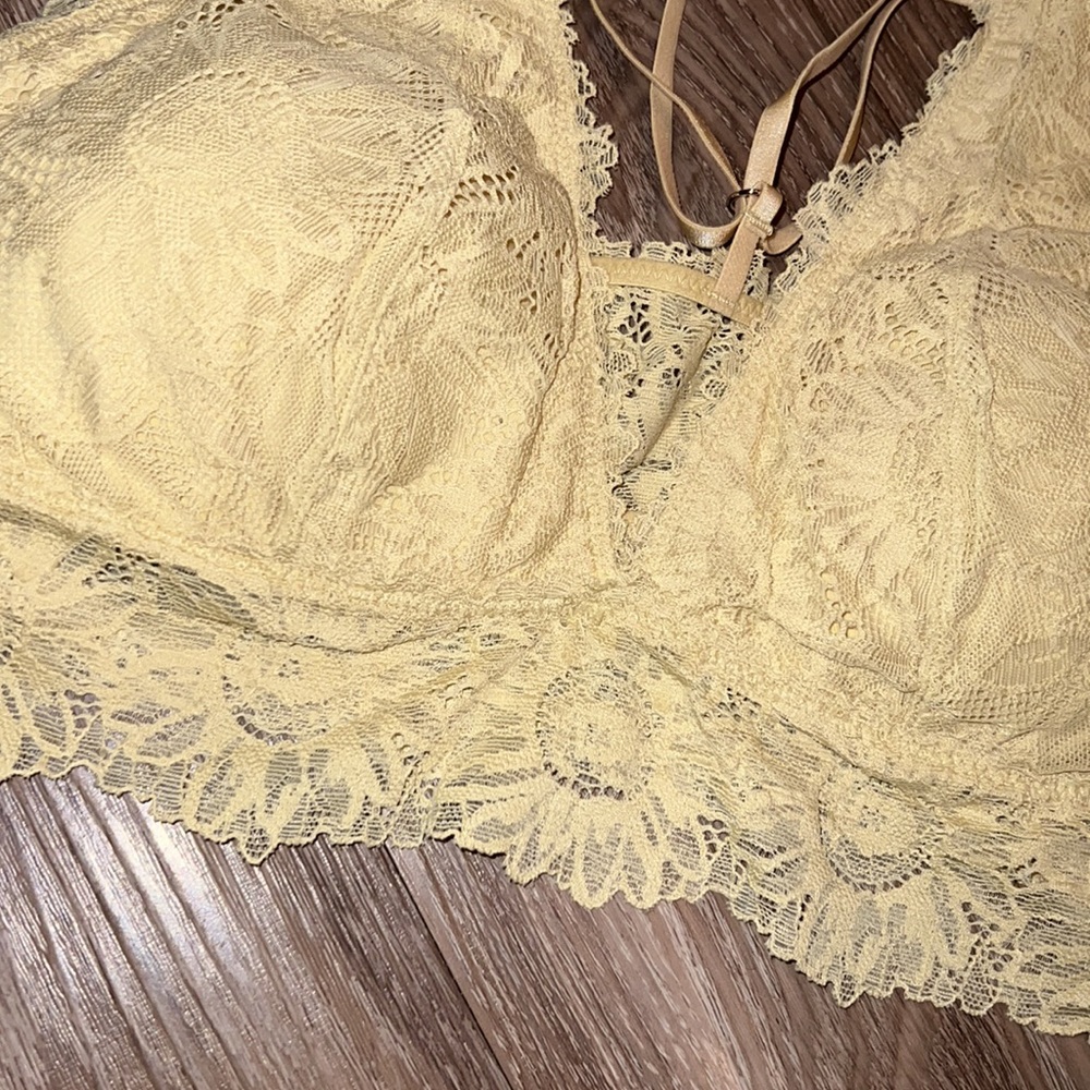 Aerie yellow daisy lace bralette - Picture 3 of 6